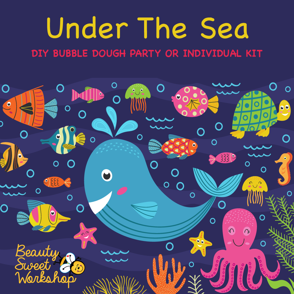 UNDER THE SEA -  DIY BUBBLE DOUGH PARTY OR INDIVIDUAL KIT
